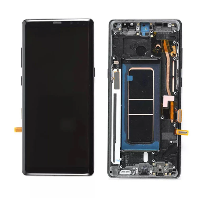 Đối với Samsung Galaxy Note 8 LCD OLED Màn hình hiển thị màn hình tập hợp với khung