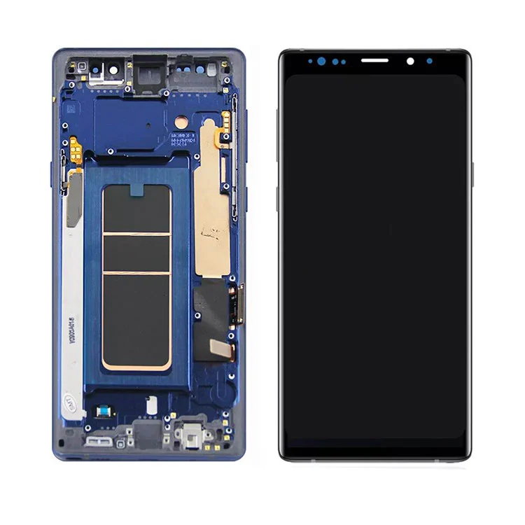 Đối với Samsung Galaxy Note 9 LCD OLED Display Digitizer Lắp ráp với khung