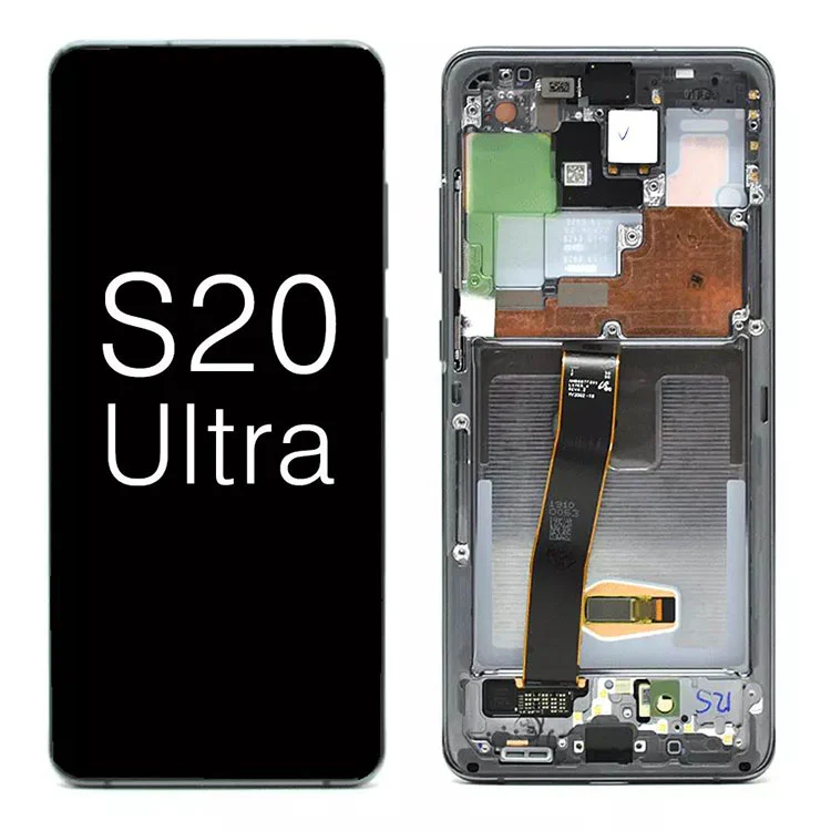 Đối với Samsung Galaxy S20 Ultra G988 5G OLED Hiển thị màn hình LCD thay thế màn hình cảm ứng